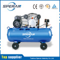 Best price 2hp 100l mobile 2 cylinder piston belt driven air compressor with wheels